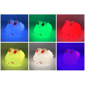 Media-Tech MT225 Pokky ночник, LED, 17 цветов, 3 уровня яркости, таймер 15/30/60 мин, пульт ДУ, 1200 мАч, USB, силикон (MT225)