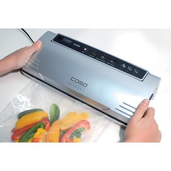Caso VC200 vakuuma iepakošanas iekārta, 01390, 120 W, 30 cm, temperatūras kontrole, sudraba (01390)