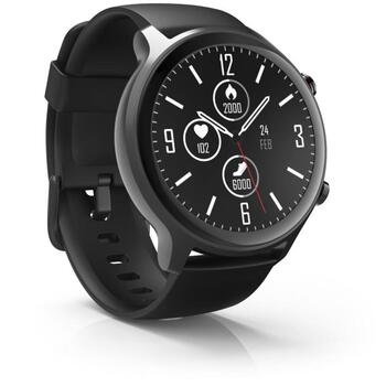 Hama Умные часы 00178610, 1.32'', 466 x 466 px, IP68, 40g, GPS, Bluetooth, 14 спортивных режимов, магнитная зарядка (00178610)