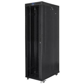 Lanberg стоящий серверный шкаф 19 дюймов 47U FF01-8247-12BL, 800mm, 1200mm, 1200kg, 8 мест для вентиляторов, LCD термостат, IP20 (FF01-8247-12BL)
