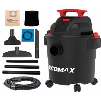Ecomax putekļu sūcējs sausai un slapjai sūkšanai EMX 20L EM19402P-5AA, 1200W, 20l, 160 mbar, 35 m³/h, 1,5m, pūšanas funkcija (EM19402P-5AA&EMX)