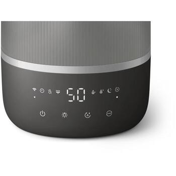 Philips Gaisa mitrinātājs HU1510/03, 19,6 W, 3 L, līdz 41 m², Ultraskaņas, 275 ml/stundā, Pelēks/sudrabs (HU1510/03)