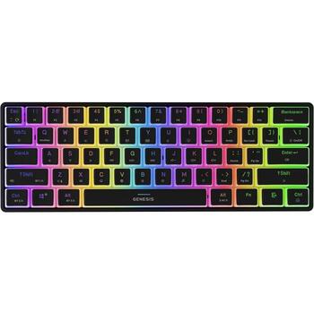 Genesis THOR 660 G2 игровая клавиатура, NKG-1916, 2.4GHz, Bluetooth, USB-C, 61 клавиша, RGB, линейный, черный (NKG-1916)