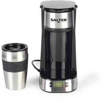 Salter Кофеварка EK2732FVDE, 750W, нержавеющая сталь, цифровая, моемый фильтр, молотый кофе/капсулы (EK2732FVDE)