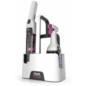 Shark пылесос StainForce HX100EUT, 100 Вт, 0.14 л, 50 м, 80 дБ, 2 насадки, сухая и влажная уборка, безмешковый, аккумулятор (HX100EUT)