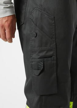 Helly Hansen сигнальные брюки Uc-me Work 77513_369-C50, CL1, желтый/черный, 76% полиэстер, 20% хлопок, 4% эластан, VizLite Dual (77513_369-C50)