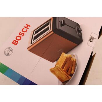 Bosch Tosteris TAT4P429SO, 970W, 2 šķēlumi, nerūsējošais tērauds, varš, atkausēšana, atkarsēšana, taimeris (TAT4P429SO)