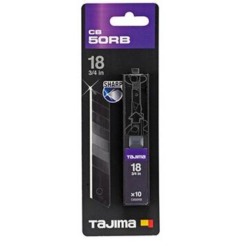 Комплект лезвий ножа для обоев 18мм 10шт. черный DORA TAJIMA (CB50RB)