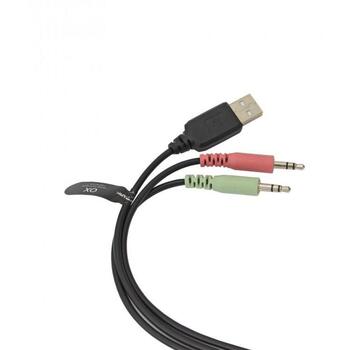 White Shark Наушники OX GH-2140, 50mm, 16Ω, 20Hz-20kHz, 110dB±3dB, 2m, RGB, накладные, проводные, 2x3,5mm, USB (OX)