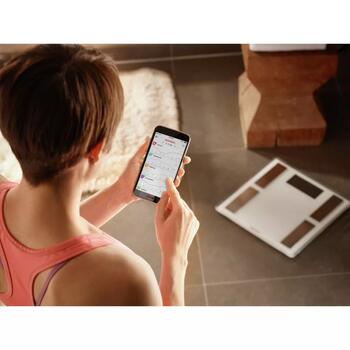 Soehnle Shape Sense Connect 100 1063872, напольные весы с анализом тела, Bluetooth, 180 кг, 100 г, 8 пользователей (1063872)