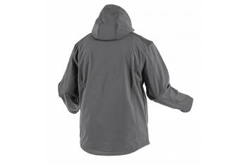 Hogert softshell jaka ar kapuci HT5K254-XL, XL, grafīts, 8000 mm H₂O, 800 g/m²/24 h, 280 g/m², 2 kabatas ar rāvējslēdzēju (HT5K254-XL)