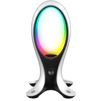 Subsonic SA5682 Electra 4-in-1 austiņu statīvs, 2xUSB-A, 1xUSB-C, RGB LED, galda lampa, figūriņu displejs (SA5682)