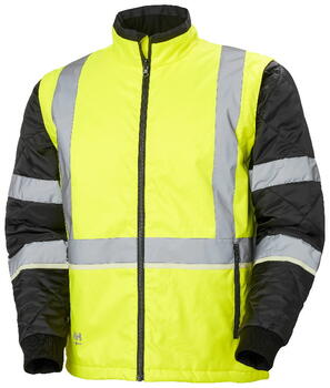 Helly Hansen augstas redzamības jaka Uc-me zip in 73185_369-2XL, CL2, dzeltena/melna, 2XL, noņemamas piedurknes, elastīgas aproces (73185_369-2XL)