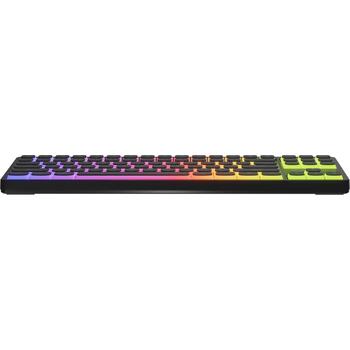 Genesis Thor 430 TKL spēļu klaviatūra NKG-2346, 3000 mAh, 2.4 GHz, Bluetooth, USB, US, lineārie slēdži, RGB, melna (NKG-2346)