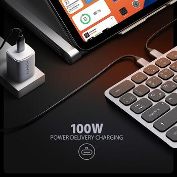 Axagon dokstacija HMC-KB-CRL, 9in1, 0.6m, USB Type-C, 3 USB 5Gbps, HDMI līdz 4K, atmiņas karšu lasītājs, austiņu izeja (HMC-KB-CRL)