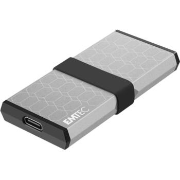 Emtec Портативный SSD ECSSD256GX205, 256GB, 1100MB/s, 1000MB/s, USB-C 3.2 Gen2, ударопрочный, алюминиевый корпус (ECSSD256GX205)