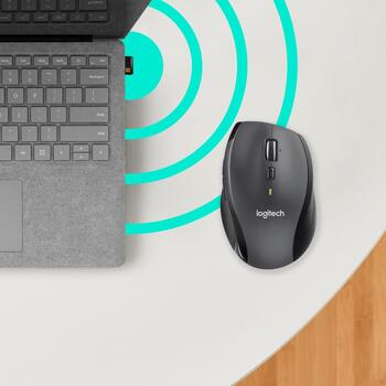 Logitech USB datorpele M705 910-006034, 1000DPI, 5 pogas, RF bezvadu, 10m bezvadu diapazons, ergonomisks dizains (910-006034)