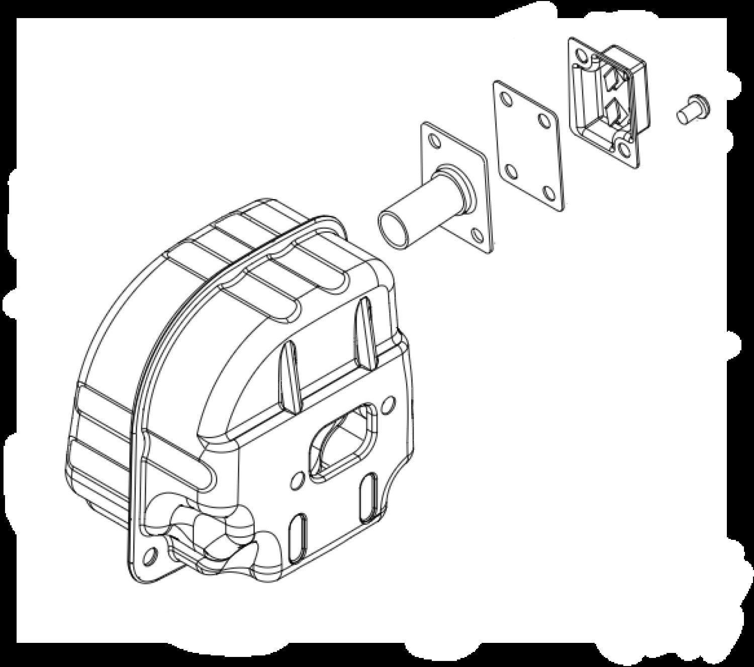 Глушитель CS-501SX, ECHO, P021048660, 0.07 кг (P021048660)