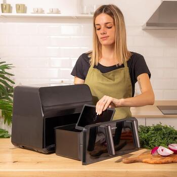 Cecotec фритюрница с горячим воздухом Cecofry Advance 9000 Window 4986, 2200 W, 9 L, 8 программ, цифровой дисплей (4986)