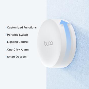 Tp-Link умная кнопка TAPOS200B, батарея CR2032, 868MHz, 922MHz, 0~40°C, iOS 10+, Android 5.0+, умные действия (TAPOS200B)