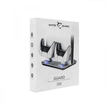 White Shark Игровая консоль подставка GUARD, USB Type C, 2xUSB 600mA, 3 LED вентилятора, кнопка питания (GUARD)