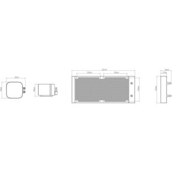 Deepcool LS520 SE ūdens dzesētājs procesoram R-LS520-BKAMMM-G-1, 240mm, 2x120mm, 500-2250rpm, 85.85cfm, 32.9dB, ARGB (R-LS520-BKAMMM-G-1)