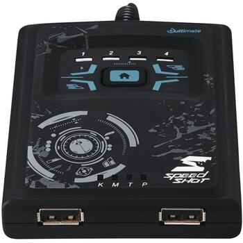 Hama Игровой аксессуар 00054478, 2x USB Type-A, 1x USB Type-A, 81 уровня скорости, 9 настроек чувствительности, 11 профилей (00054478)