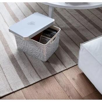 Коробка с крышкой Deco Stockholm L 39,5x29,5x23,5cm Dots 0804711F52 Curver (0804711F52)