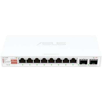 Asus QG-U1080, 8-портовый 2,5G и 2-портовый 10G SFP+ неуправляемый коммутатор, 8 x 2,5GBase-T + 2 x 10G SFP+, белый (90IG0A00-MO3B00)