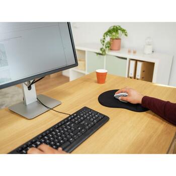 Trust gēla peles paliktnis BigFoot XL 23728, 255x295mm, 292mm, 19mm, melns, ergonomisks, neslīdošs apakšpuse (23728)