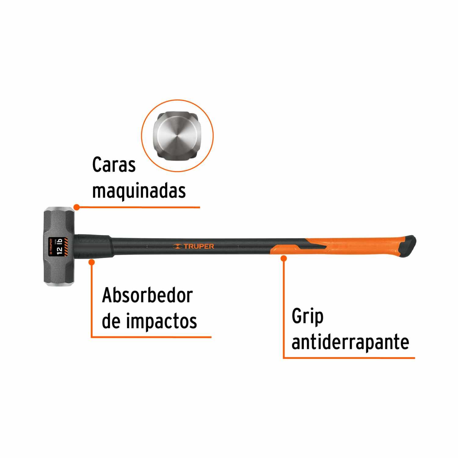 Veseris ar stiklšķiedras kātu 5.5kg TRUPER (MD-12F)