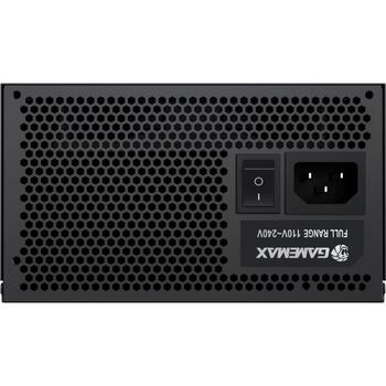 Gamemax barošanas bloks GX 650GF, 650 W, Zelta, Pilnībā modulārs, 110-240 V, 120 mm ventilators (GX 650GF)