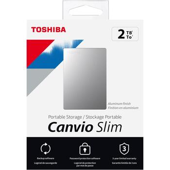 Toshiba HDD cietā diska korpuss Slim HDTD320ES3EA, 2000 GB, 2.5