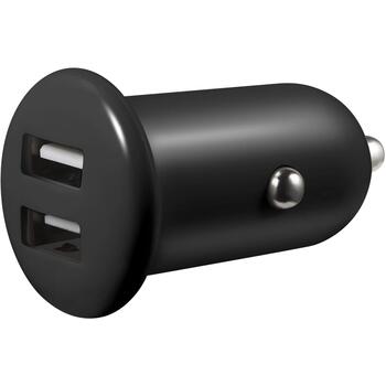Sandberg Автомобильное зарядное устройство 340-40, 12-24V, 2xUSB A, 5V, 2100mA, 1000mA, черный цвет (340-40)