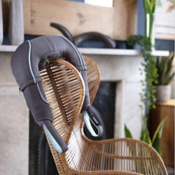 Homedics Masāžas ierīce NMS-255-EU, 36 W, pelēka, dziļi mīcoša, siltums, noņemams apvalks, automātiska izslēgšana (NMS-255-EU)