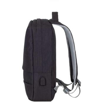 Rivacase Kaste 7562BLACK, 15.6'', 1, 120mm, 305mm, 460mm, 635g, ūdensizturīgs, USB ports, ergonomisks plecu siksna (7562BLACK)