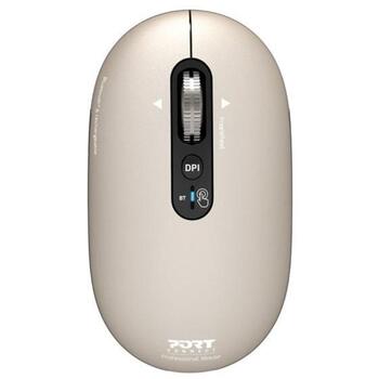 Port Connect PURE MAC 910504, bezvadu optiskā pele, Bluetooth, 1000/1600/2400/3200 DPI, 5 pogas, iebūvēts akumulators (910504)