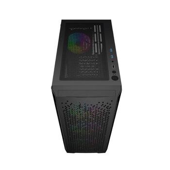 Gembird Корпус компьютера Fornax 400X CCC-FC-400X, 390x200x449mm, 6 отсеков для дисков, 1xUSB 2.0, 2xUSB 3.0, 12см вентилятор (CCC-FC-400X)