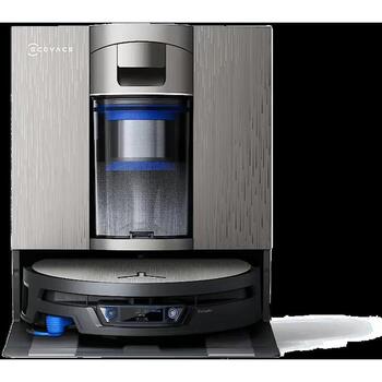 Ecovacs робот-пылесос DEEBOT X12S OmniCyclone, 27000 Па, 200 мин, 4000 мАч, 17.8 В, влажная и сухая уборка, серый (X12S OmniCyclone)