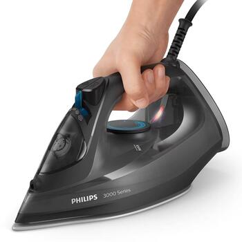 Philips tvaika gludeklis DST3041/80 3000 series, 2600W, 40g/min, 300ml, melns, 200g/min (DST3041/80)
