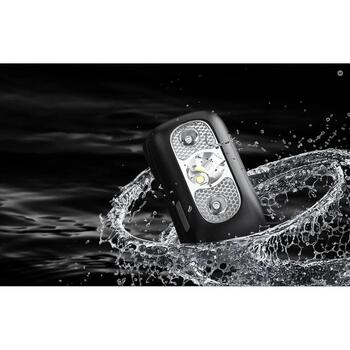 SUPERFIRE HL05-L pieres lukturis, 110 lm, IP44, 300 min, 50 g, USB, 5 režīmi, ABS (HL05-L)