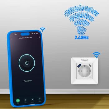 Tellur Умная WiFi Розетка TLL331531, 3600W, 16A, PD20W, USB 18W, мониторинг энергии, белая (TLL331531)