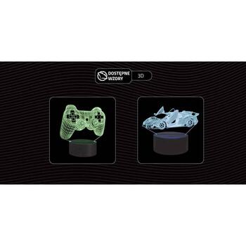 Manta Декоративная лампа SNL64RGB, 5W, 2m, 1 LED, 16 цветов, пульт дистанционного управления, 3D эффект (SNL64RGB)