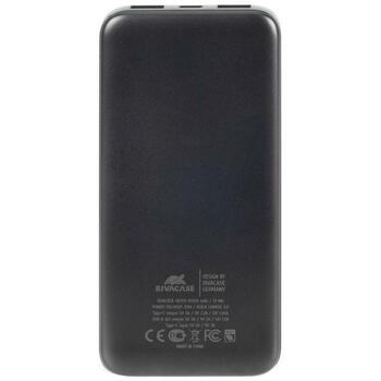 Rivacase Power Bank VA2511, 10000 мАч, 20W PD, 3A, 1xUSB-C, ЖК-дисплей, быстрая зарядка (VA2511)