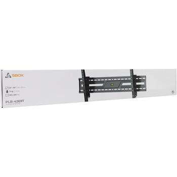 Sbox TV kronšteins PLB-4269T-2, 43''–100'', 75kg, 75x75–900x600, melns, 8.5cm, 3.55kg, līmeņa regulēšana (PLB-4269T-2)