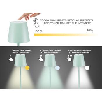 Beper Настольная лампа P201UTP127, 5 В, 110 лм, 2 Вт, IPX4, регулируемый белый свет, USB-разъем, 1 светодиодная лампочка (P201UTP127)