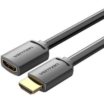 Vention HDMI кабель AHCBD 4K@60Hz, 0.5 м, прямой разъем, золотые контакты, HDR, черный (AHCBD)