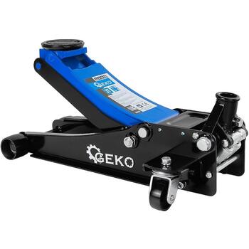 Geko Низкопрофильный домкрат G02187, 3T, 85mm, 430mm, два поршня, резиновые накладки 2 шт. (G02187)