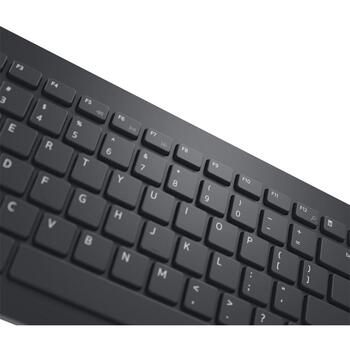 Клавиатура и мышь Dell KM3322W 580-AKFZ, 2.4 GHz, 10 м, 3 кнопки, 1000 DPI, черный, батареи в комплекте (580-AKFZ)