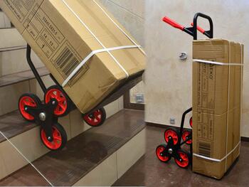 Tvardy saliekami kravas ratiņi T00501, 150kg, 150mm, 31x29cm, 45x74x37cm, 45x109x60cm, rokturis, 3 riteņu bloks (T00501)